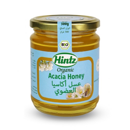 hintz organic acacia honey 500g