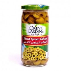 orient gardens sliced green olives 340 g