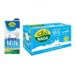 nada long life full fat milk 1 l × 12 pcs 